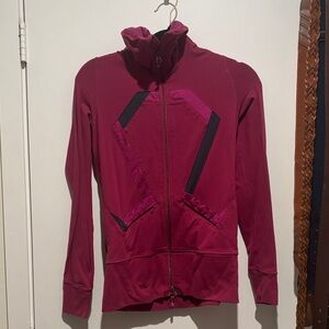 Lululemon Athletica Burgundy Bomber Jacket